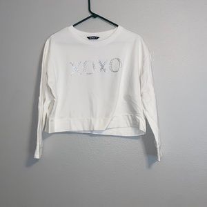 XOXO Crop Crewneck